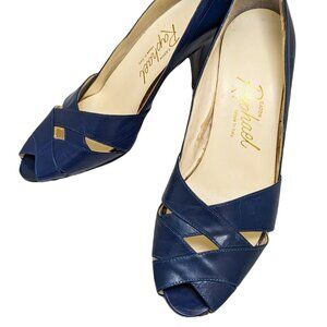 Vintage Eaton Raphael Navy Pumps - Size 6B